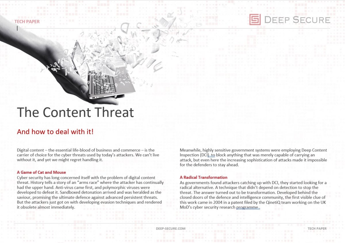 The Content Threat 