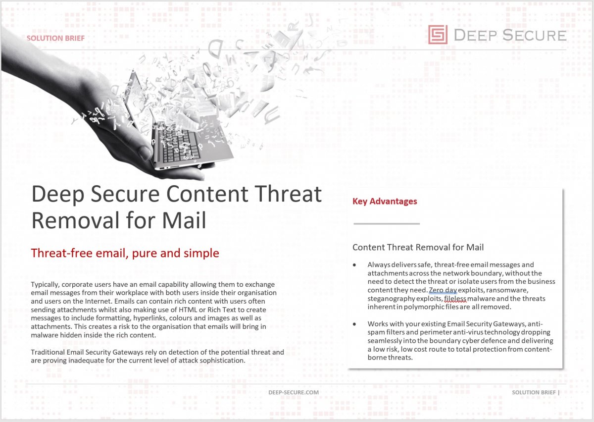 Content Threat Removal for Mail