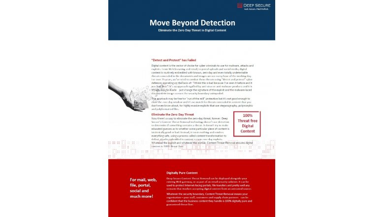 Move Beyond Detection!