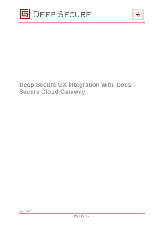 Integrating GX with an iboss Secure Cloud Gateway